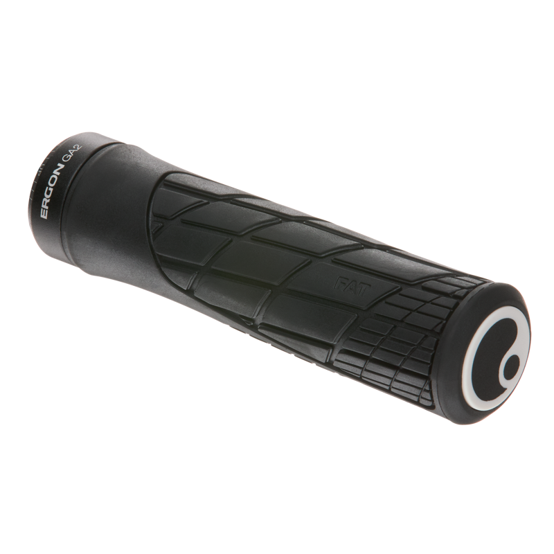 Ergon GA2 Fat Black Mountain Bike Handlebar Grips in Black-1